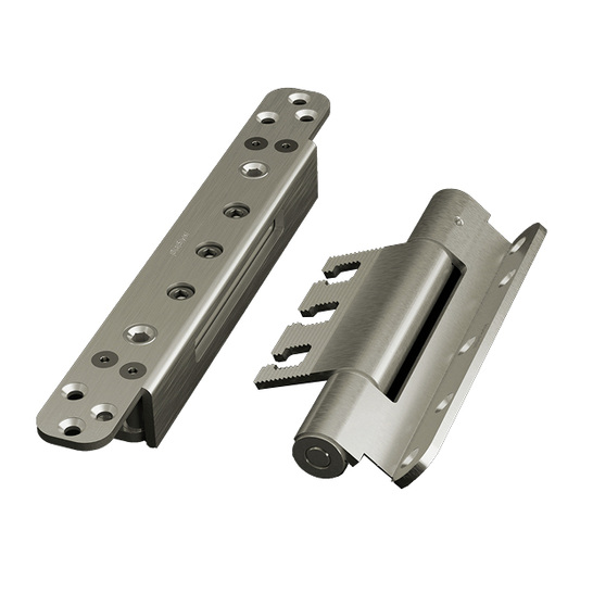 



Das „Objecta“-Band für schwere Türen ist für gefälzte und stumpf einschlagende Türgeometrien verfügbar. Passend dazu liefert Basys Befestigungszubehör, unter anderem Halteplatten für Umfassungszargen.
