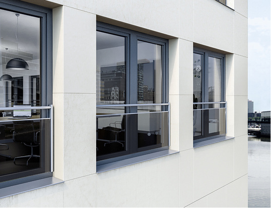 



Absturzsicherung in der Glas- und Stangen-Variante, die direkt am Fensterprofil montiert wird.
