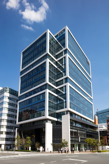 Schüco Büro im Gebäude Shintora-Dori CORE, Tokio.