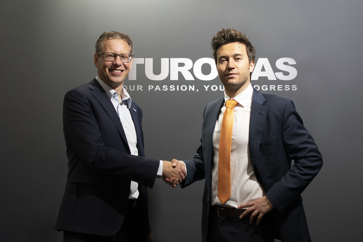 Peter Dixen (l.), CEO A+W und Turomas-Präsident Álvaro Tomás