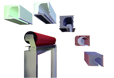 



Textilbehang mit Steckfunktion für alle raumseitig geschlossenen Rollladenkästen mit Revisionsöffnung von 80 mm
