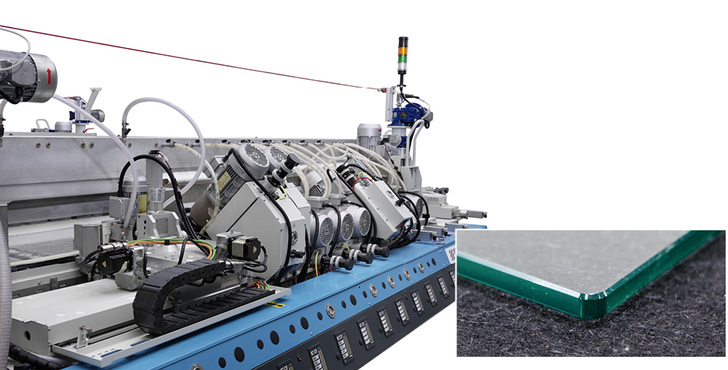 



Die doppelseitige Schleifmaschine Radius Revolution von Intermac kann zusätzlich auch Rundecken von 1 bis 5 mm fräsen und polieren.
