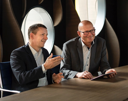 Neuer CEO Albrecht Luick (l.) und Marc Slock, der jetzt für die Unternehmensentwicklung und den technischen Service verantwortlich zeichnet.