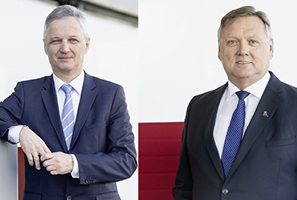 



Das neue Geschäftsführer-Duo: Helmuth Berger (r.) ist nun alleiniger operativer Internorm-Geschäftsführer. Dr. Heinz Scharl, zugleich IFN-Vorstandsmitglied, übernimmt die strategische Geschäftsführung.
