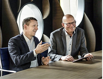
Neuer CEO Albrecht Luick (l.) mit Marc Slock, der die Firmenentwicklung und den technischen Service verantwortet




