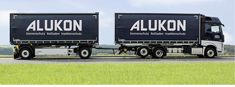 <p>
Bereits seit der Firmengründung setzt Alukon auf eine eigene Logistik und bietet seinen Kunden damit schnelle Lieferzeiten.
</p>

<p>
</p> - © Foto: Alukon

