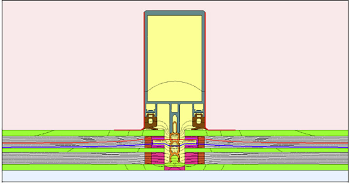 Integriert im 3-fach-Isolierglas einer Alu-Fassadenkonstruktion erreicht Dowsil 3364 in Kombination mit dem Swisspacer Ultimate einen Ucw-Wert von 0,846 W/(m2K). - © Swisspacer
