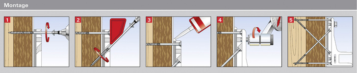 <p>
</p>

<p>
Die Montageschritte – der Hauptvorteil des Systems liegt in der sehr einfachen, schnellen und minimalinvasiven Montage.
</p> - © Foto: Fischer

