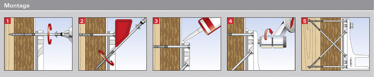 



Die Montageschritte – der Hauptvorteil des Systems liegt in der sehr einfachen, schnellen und minimalinvasiven Montage.
