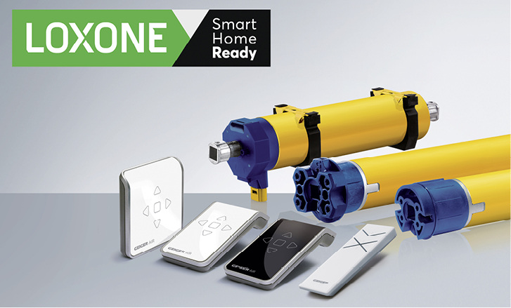 
Mit den innovativen AIR-Produkten von Geiger wird der komplette Sonnenschutz Smarthome Ready – bis hin zur vollständigen Integration in die Smarthome-Automation von Loxone.



