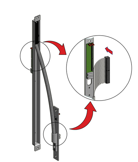 <p>
</p>

<p>
Der Klemm-Steck-Anschluss hat sich bewährt und findet auch in den neuen Kabelübergängen Anwendung.
</p> - © :Assa Abloy Sicherheitstechnik GmbH

