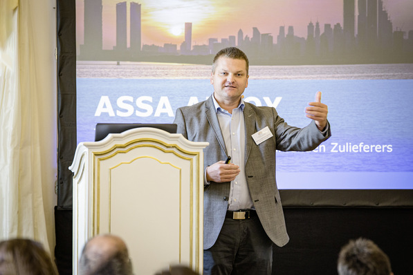 Ewald Ma﻿rschallinger (Assa Abloy) zeigte Trends und Zukunftspotenziale auf.