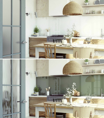 Ob weiß oder grün mit dem Online-Tool lässt sich jetzt schon vorab testen, in welcher Farbe die Glasrückwand die schönste Atmosphäre bringt.