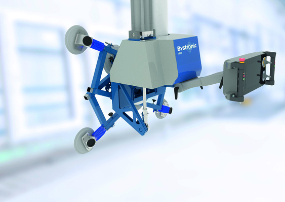 Am Stand von Glaston/Bystronic glass feiert der B‘Vacoom seine Premiere, die neue Generation von Handlinggeräten für das effiziente Flachglas- und Plattenhandling.