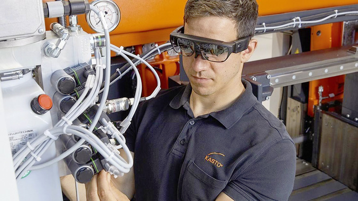 In der „Smart Solutions Corner“ präsentiert Kasto seine Entwicklungen rund um die Themen Digitalisierung und Industrie 4.0, wie beispielsweise die VisualAssistance.