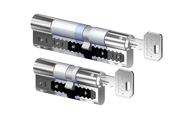 Beim Modular System lassen sich die Schließzylinder flexibel den örtlichen Gegebenheiten anpassen.