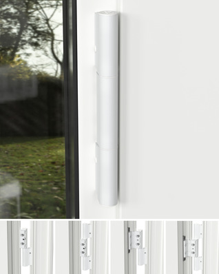 Ziemlich zierlich, die neuen Hahn Rollenbänder für Kunststofftüren