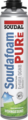 Soudals neuer Bauschaum Soudafoam PURe erfüllt die DGNB-Qualitätsstufen 1 bis 4 und ist zudem mit dem GEV-Siegel EC1 PLUS R ausgezeichnet.