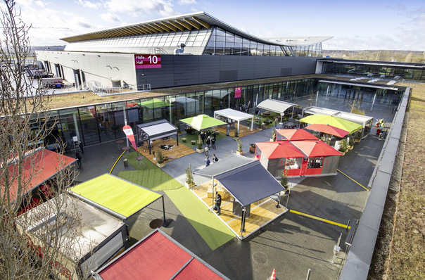 Der Bereich zwischen den Hallen 9 und 10 ist mit der Veranstaltung 2020 neu dazugekommen.