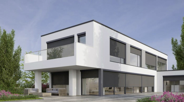 MHZ bietet für den senkrechten Sonnenschutz textile und Metallbehänge an.