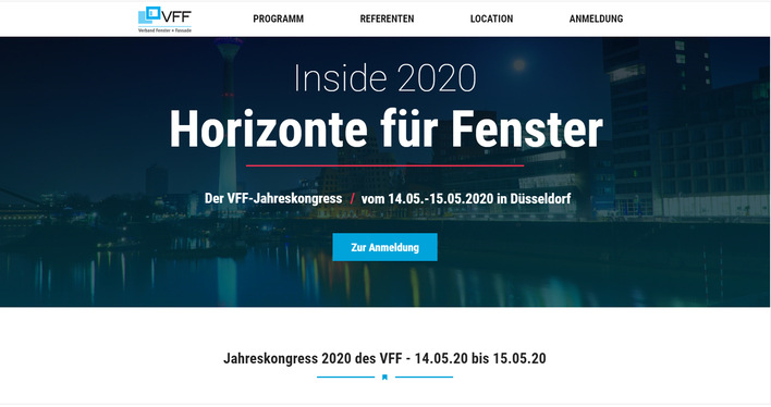 Alle Informationen zum VFF-Jahreskongress „Inside 2020“ in Düsseldorf finden Sie auf der eigens zum Jahreskongress geschalteten  Microsite : Themen, Referenten, Abendprogramm und mehr.