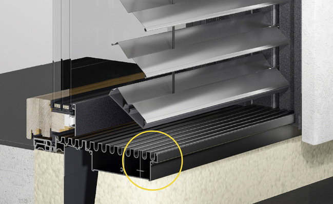 Fenster und Türen mit systemintegrierter Entwässerungs-Schwelle