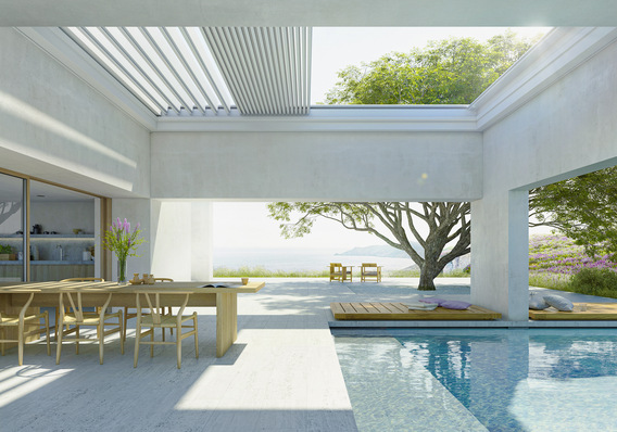 Wetterfest, windstabil und nahezu saisonunabhängig reicht die Verwendung von Lamaxa weit über die anderer Sonnen- und Sichtschutzprodukte hinaus.