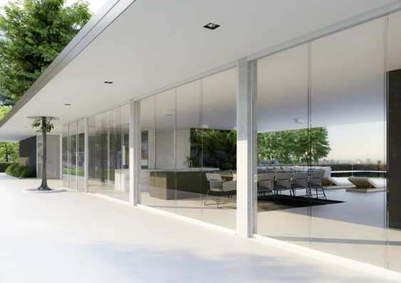 Neben den rechteckigen Glasscheiben kann BAT auch quadratische Formen fertigen. Geliefert wird ein selbstverriegelnder und/oder abschließbarer Verschluss.