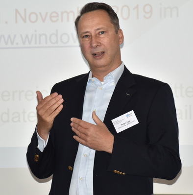 Der Vorsitzende des VFF Ausschusses Statistik und Markt, Holger Lipp von der Weru GmbH.