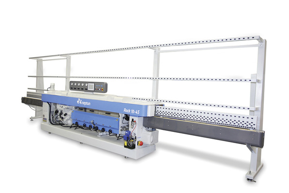 Hier eine Rock 10-45 Kantenschleifmaschine von Neptun in der Standardversion. Die Verwendung von Gusseisen und solidem Stahl macht sie zu einer der robustesten Anlagen am Markt.