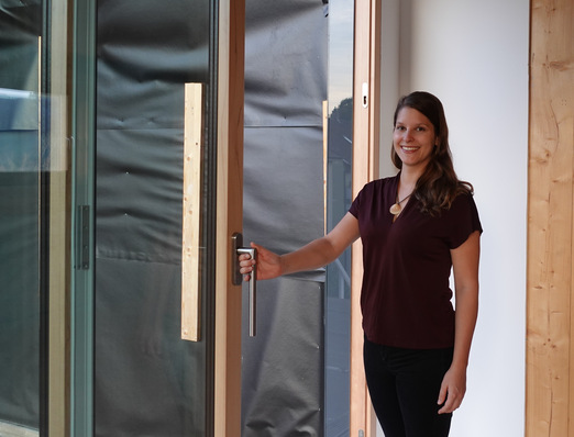 Lena Strobel mit ihrem innovativen Meisterstück.