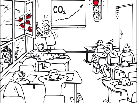 Richtige Fensterlüftung im Klassenzimmer ist in Zeiten der Corona-Pandemie das Mittel der Wahl