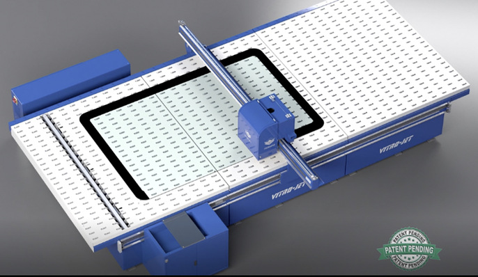 Beim kompakten Digitaldrucker Vitro-Jet MultiFlex sind die neuesten Technologien in einer Anlage kombiniert. Damit eignet sich der Drucker auch gut für Glasverarbeiter, die in den Glasdruck einsteigen wollen.