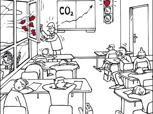 Richtige Fensterlüftung im Klassenzimmer ist in Zeiten der Corona-Pandemie das Mittel der Wahl