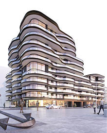 Glasbieger Finiglas aus der Semcoglas-Gruppe fertigte für das Projekt „One Baelskaai“ in Oostende die Balkongläser aus gebogenem VSG.