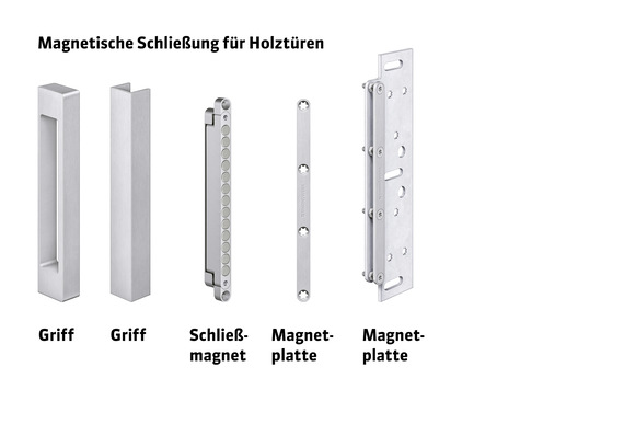 Mit der innovativen magnetischen Schließung Keep Closed lassen sich Türelemente flächenbündig und ­gradlinig einbauen und komfortabel öffnen und schließen.