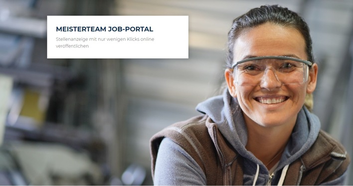 Seit Anfang Februar kann das neue "Jobportal" des Meisterteams genutzt werden.