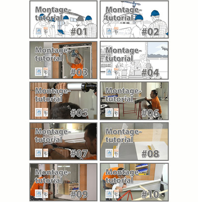 Die Montagetutorials zeigen die einzelnen Schritte für eine erfolgreiche Planung und Montage von Fenstern.