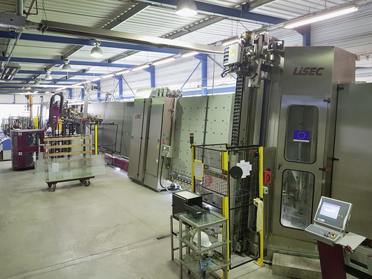 Bei der Isolierglas-Linie setzt die SA Michel Deschanet auf ein Anlagentechnik von Lisec.