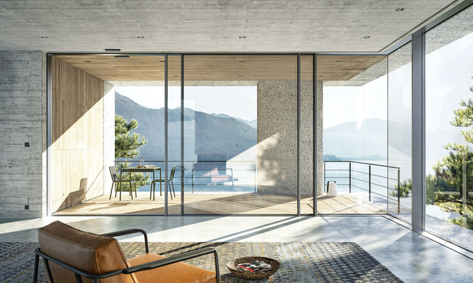 Großformatige Fenster mit filigraner Optik liegen im Trend.