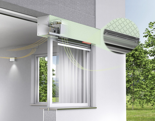 Die dezentralen Lüftungsanlagen  ermöglichen eine nutzerbezogene raumweise Lüftung.