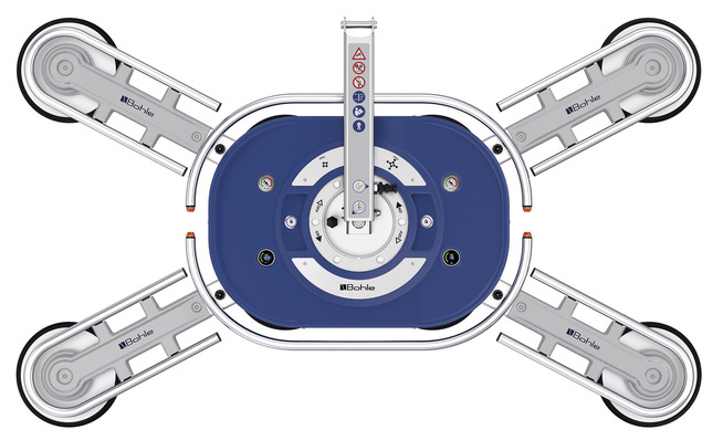 Die vier modularen Steckarme des Liftmaster Quadro erlauben es, die Tragkraft der Hebers bei Bedarf zu verdoppeln.