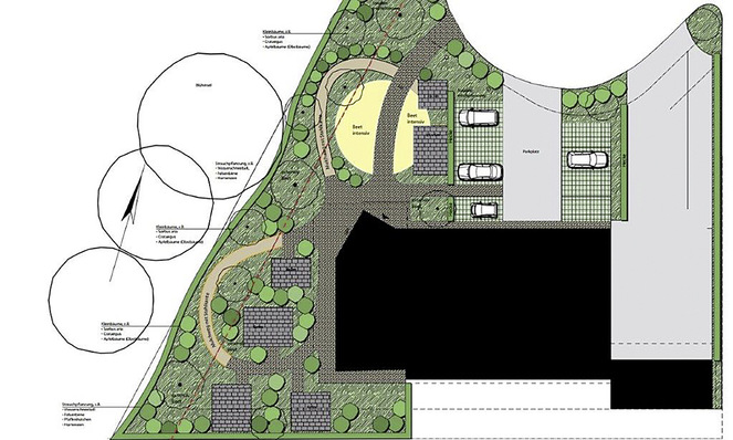 Vor der Kür kommt die Pflicht, hier in Form der Planungsskizze für die ­Outdoor-Ausstellung in Brüggen am Niederrhein.