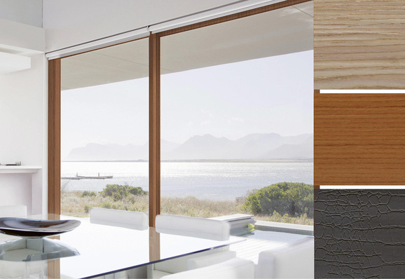 Machbar ist vieles: Salamander ermöglicht beispielsweise auf der Innenseite des Fensters einen Lederfaserstoff aus wiedergewonnen Echtleder-Produktionsresten (unten rechts).