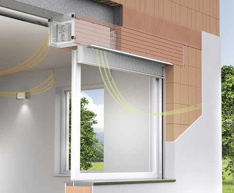 Mit dem ebenfalls im Roka-Lith Shadow Airfox S integrierten Airfox-Lüftungssystem werden die Vorschriften zum nutzerunabhängigen Mindestluftwechsel mit einer gewöhnlichen Kastenmontage erfüllt.