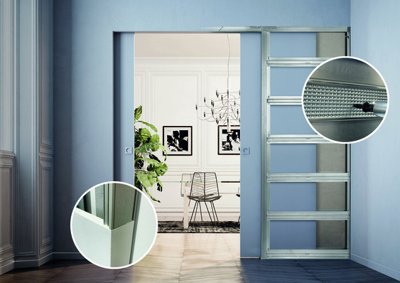 Dank der neuen, innovativen Mikrolochung der Querstreben (rechts) und einer raffinierten Kunstharz-Beschichtung der Profile (links) ergibt sich für den Verarbeiter eine deutliche Zeitersparnis beim Einbau und Verputzen.