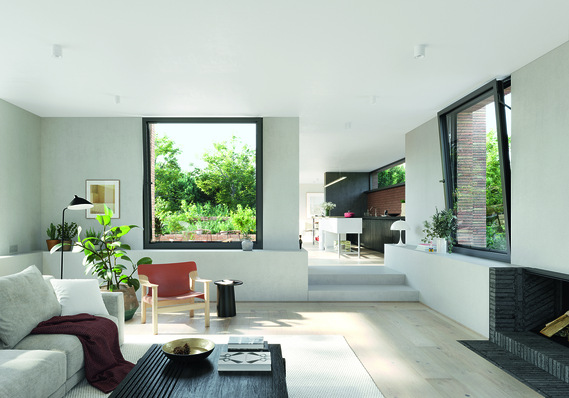 Komfortabel, sicher und funktional: Schüco Aluminiumfenster bieten dank eines neuen Beschlagsystems jetzt auch in gekipptem Zustand Einbruchhemmung – bis von der Polizei empfohlenen Widerstandsklasse RC 2.