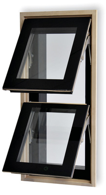 Das EAL Lamellenfenster mit Structural Glazing Optik präsentiert sich nachhaltig und überzeugt bei der Klebung Glas mit Holz
