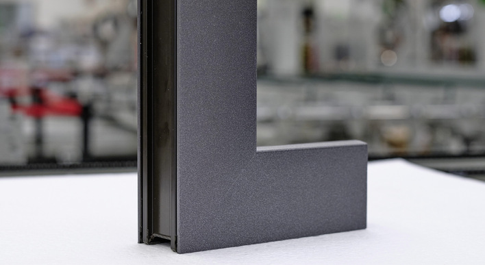 Das neue Visign-Fenster von Kochs ohne sichtbare Gehrung