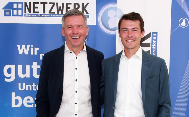 Marco Frey (r.), Sohn des Netzwerk Gründers Oliver Frey (l.), ist am 1. September 2021 in die Geschäftsleitung eingestiegen.